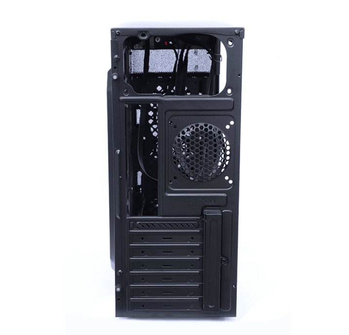 Factor de forma: Midi-Tower Tarjetas madre soportadas: ATX Cantidad de puertos USB 2.0: 2 Cantidad de puertos USB 3.0: 2 Fuente de alimentación incluida:  Disco duro soportado: 3.5&#8243;, 2.5&#8243; Ventiladores frontales instalados: 1x 120 mm Ventiladores traseros instalados: