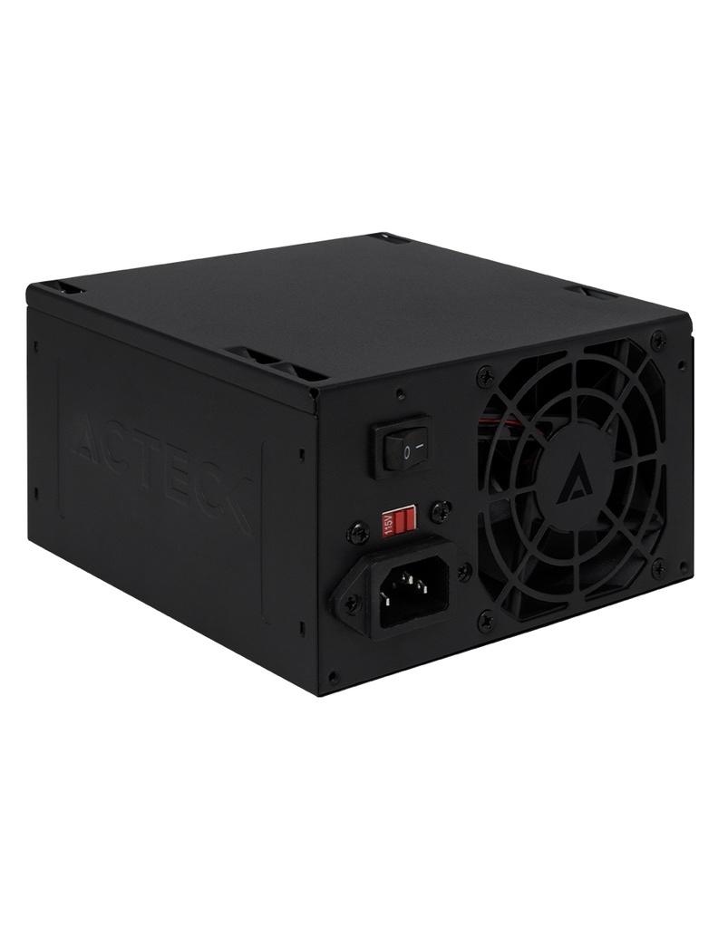 Fuente de Poder ACTECK AF-B500P - 500 W, Negro