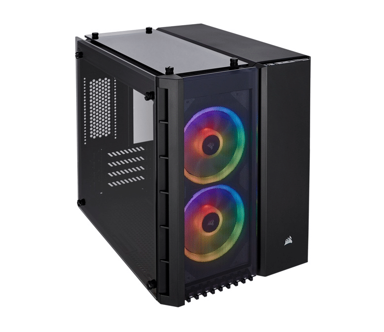 Gabinete Corsair Crystal 280x Con Ventana RGB 2 Ventiladores RGB Cc-9011135-ww