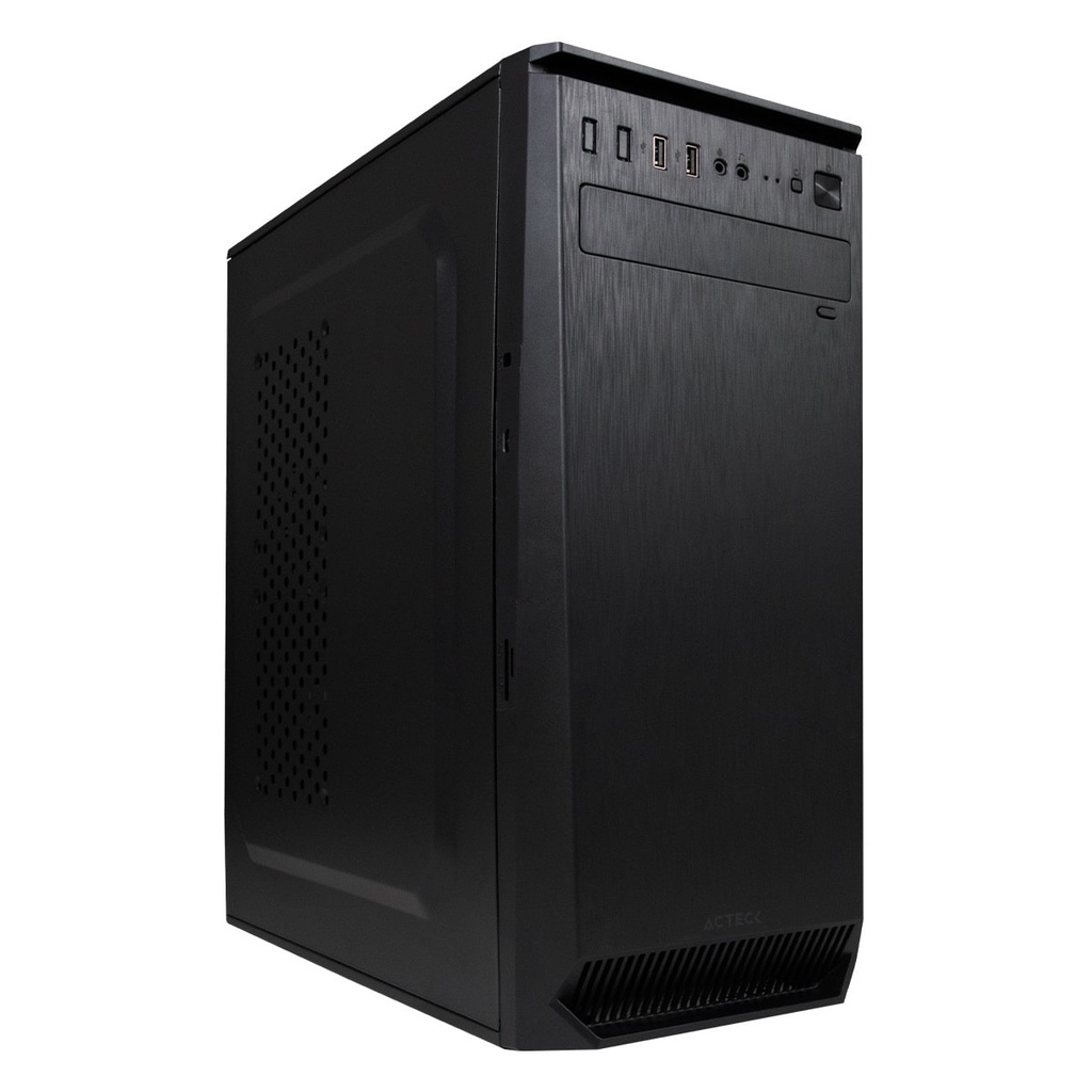 Gabinete                                                                                                                                                                                                                    Acteck Gm270 Turin Essential Series &#8211; Media Torre, Atx, Micro-atx, Mini-itx, Negro, 500 W