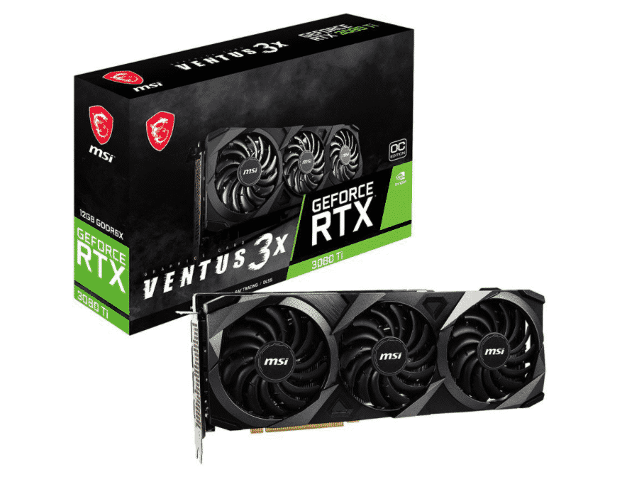 Tarjeta de Video MSI Ventus GeForce RTX 3080 Ti 12GB GDDR6X PCI Express 4.0 ATX Video Card RTX 3080 Ti Ventus 3X 12G OC