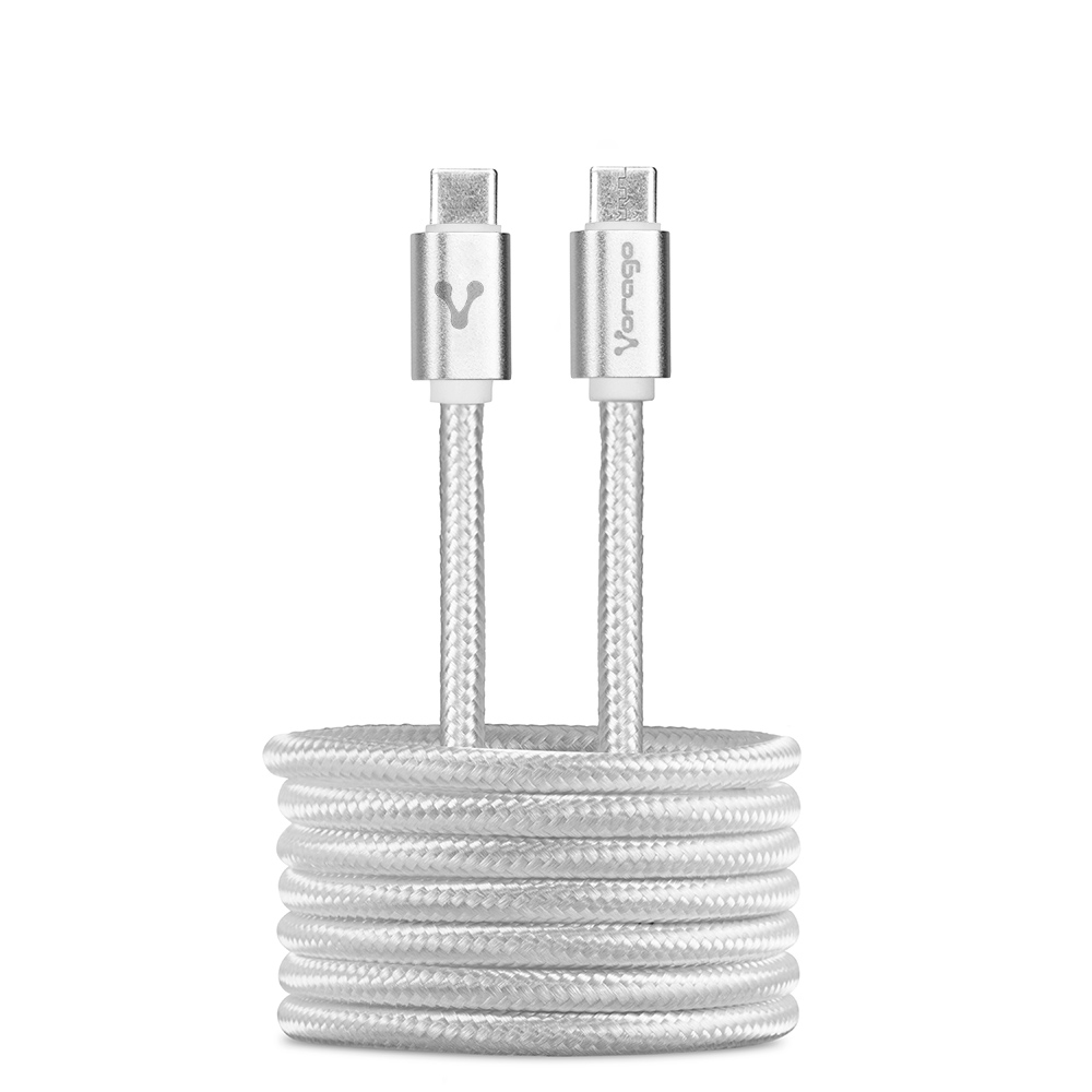 Cable                                                                                                                                                                                                                                                                                           Vorago Cab-124-wh - Usb C, Usb C, Macho/macho, 1 M, Blanco