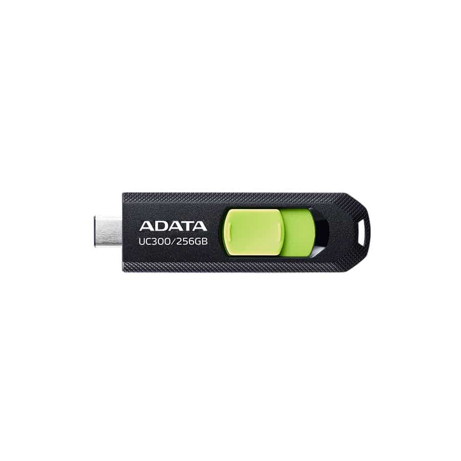 Memoria  Flash Adata Uc300 256gb Usb-c 3.2 Vde (acho-uc300-256g-rbk/gn)