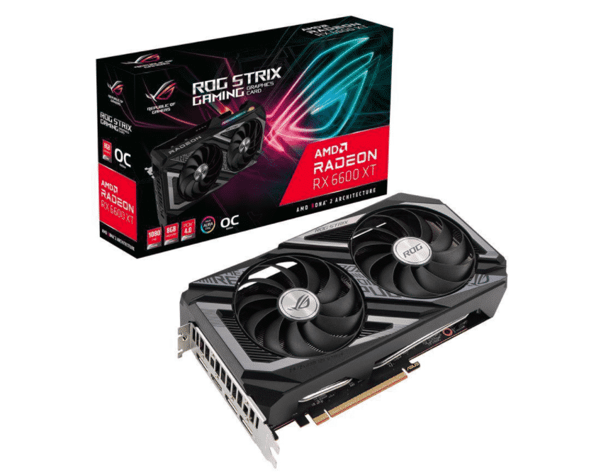 Tarjeta de Video ASUS ROG STRIX Radeon RX 6600 XT 8GB GDDR6 PCI Express 4.0 CrossFireX ROG-STRIX-RX6600XT-O8G-GAMING