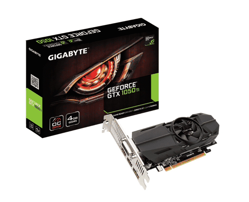 Tarjeta de Video Gigabyte NVIDIA GeForce GTX 1050 Ti OC Low Profile, 4GB 128-bit GDDR5