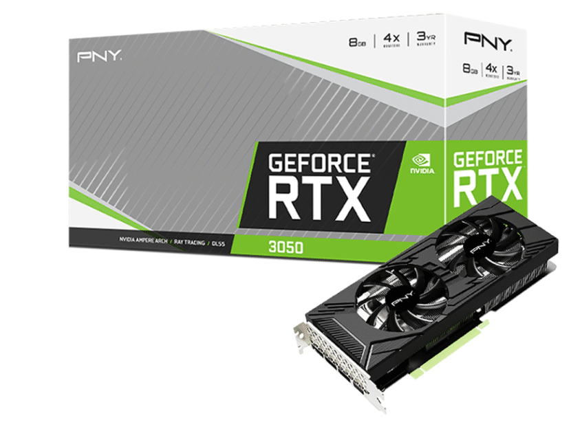 Tarjeta  De Video Pny Vcg30508dfmpb RTX 3050 8gb GDDR6 Uprising Dual &#8211; ¡mejora Tu Experiencia De Juego! Vcg30508dfmpb