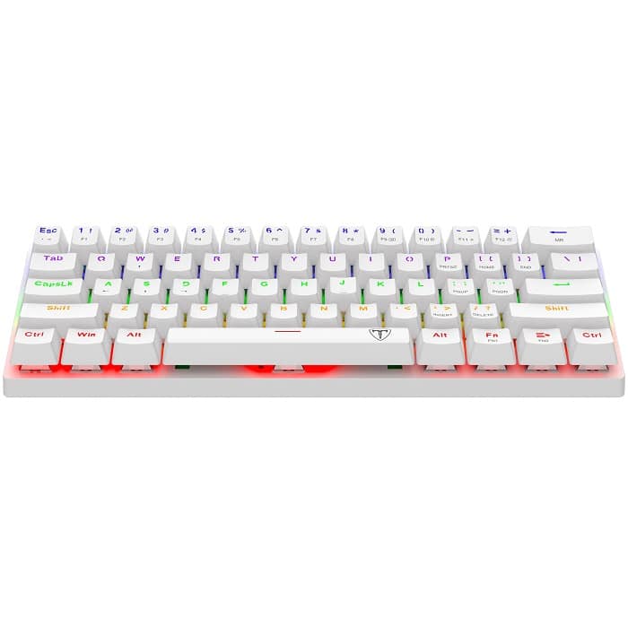Teclado  Gamer T-dagger Arena T-tgk321 RGB Mecánico Con Switch Etbrown Blanco