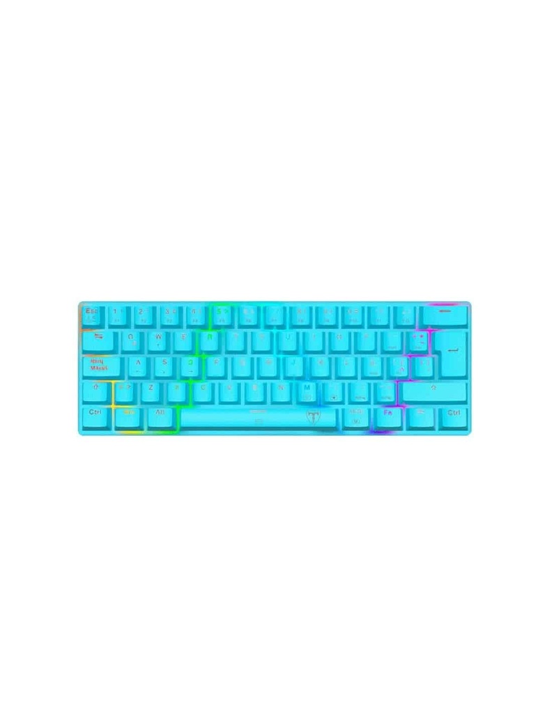 Teclado T-dagger Arena Blue (t-tgk321b-rgb) Para Gaming Con Switch Rojos Y Led RGB