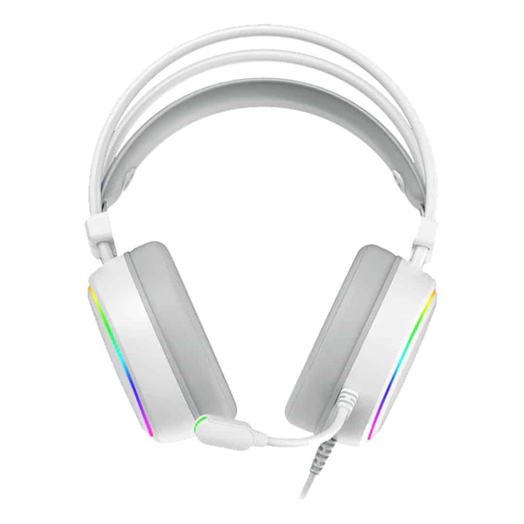 Auricular  Gamer T-dagger Sona Blanco- Sonido 7.1 USB + Iluminación RGB