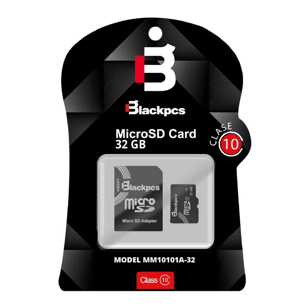 Memoria                                                                                                                                                                                                                                                                                        Micro Sd Blackpcs Cl10 32gb C/adaptador (mm10101a-32)