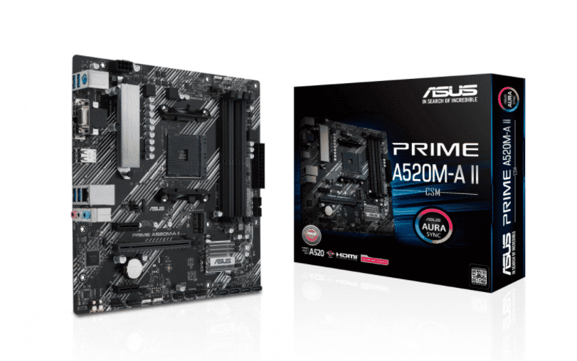 Tarjeta                Madre ASUS Prime A520m-a Ii/csm AMD Ryzen AM4 DDR4 Dp/hdmi M.2