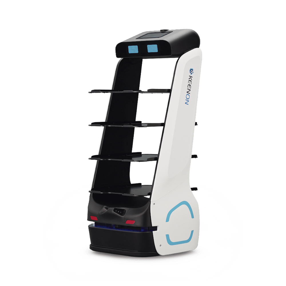 Robot  Para Servicio De Mesero O Repartidor T5lb &#8211; Capacidad De Carga De Hasta 50 Kg Y Pantalla Táctil.