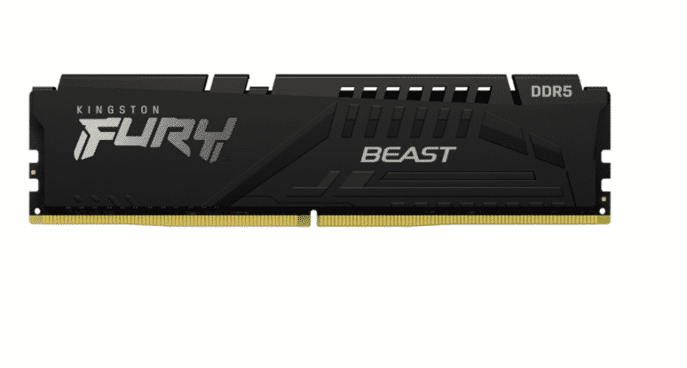 Memoria  Ram Kingston Fury Beast Black Ddr5 4800mhz 16gb Ecc Cl38 Xmp -kf548c38bb-16 Alta Velocidad Y Fiabilidad