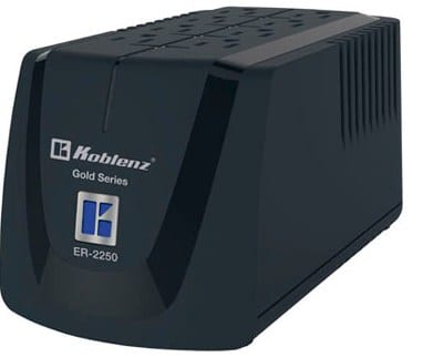 Regulador                                                                          Koblenz Er-2250 - 6, Negro, Hogar Y Oficina, 2250 Va, 1000 W