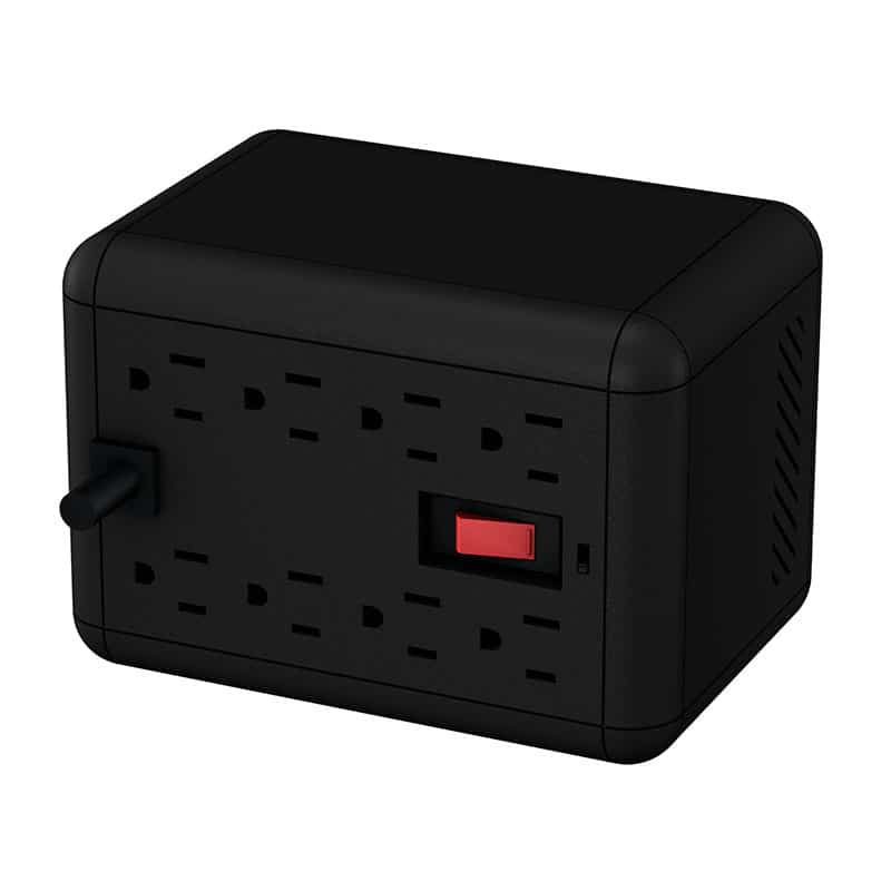 Regulador                                                                                                                                                                                                                                                                                              De Voltaje Qian Baoshan En1000 1000 Va 8 Contactos 2 Usb