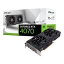 Tarjeta De Video Pny Nvidia Geforce RTX 4070 12gb Verto Dual Fan Dlss 3, 12gb Gddr6x Vcg407012dfxpb1