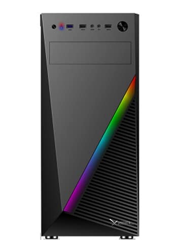 (REPARADO)GABINETE XZEAL XZ100 ATX/ MICRO ATX/ MINI ITX NEGRO RGB (