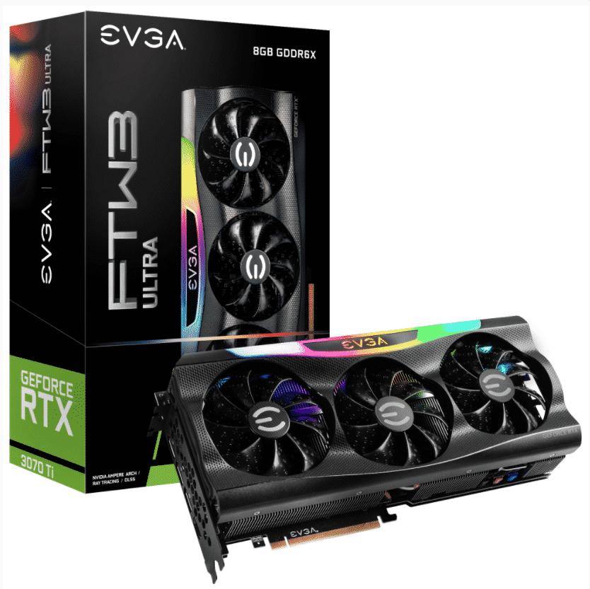 Tarjeta de Video EVGA NVIDIA GeForce RTX 3070 Ti FTW3 Ultra Gaming, 8GB 256-bit GDDR6X