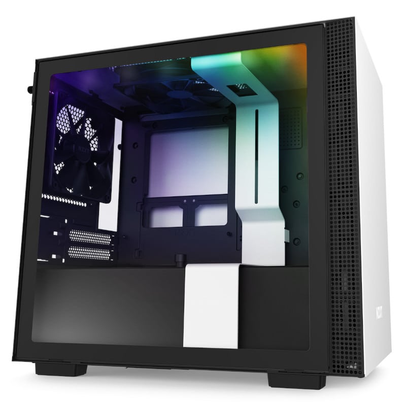 Gabinete                                                                                                                                                                                                                                              Nzxt H210i Mini-itx Tg 2vent Rgb Wh/bk S/fte Ca-h210i-w1 (ed)