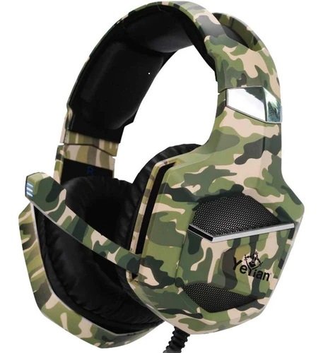(REPARADO) DIADEMA YEYIAN STEREO C/MIC 3.5mm CAMUFLAJE TEMPEST