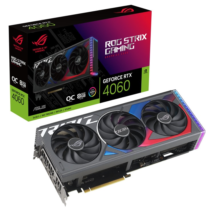 Tarjeta  De Video Asus Rog-strix-rtx4060-o8g-gaming Oc 8gb Gddr6/dp