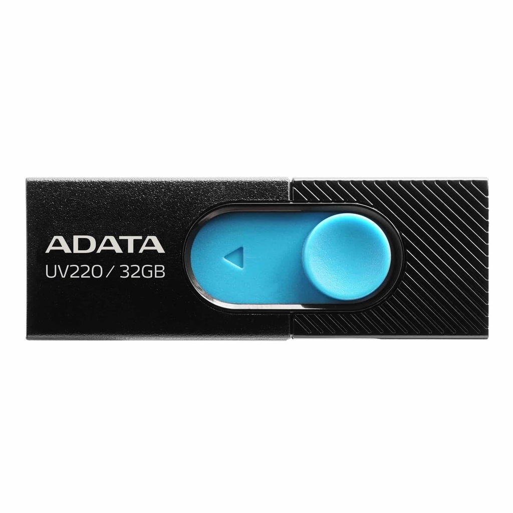 Memoria                                                       Flash Adata Uv220 32gb Usb 2.0 Negro/azul (auv220-32g-rbkbl)