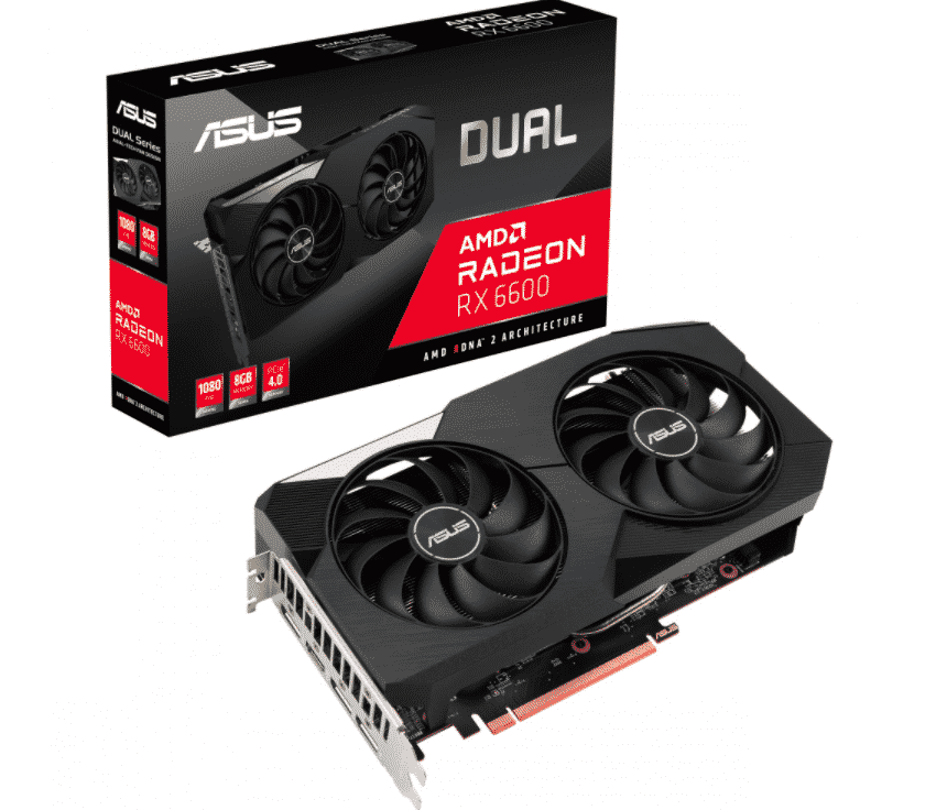 Tarjeta de Video ASUS AMD Radeon RX 6600 8GB 128 bit GDDR6 PCI Express 4.0