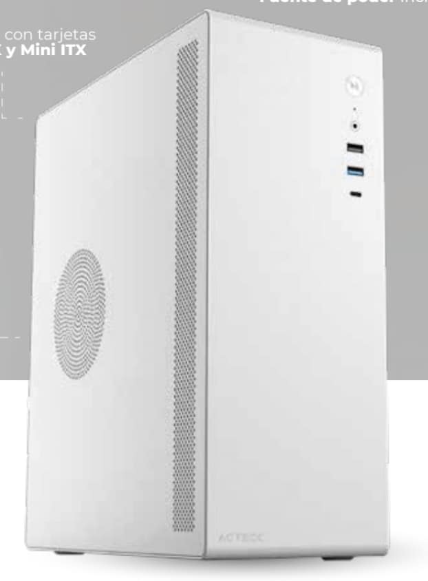 Gabinete  Mini Torre Neuss Sfx/frente Solido / Blanco Ac-935159
