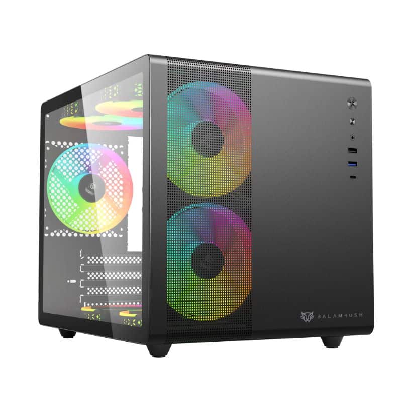 Gabinete  Gamer Microtorregi930/panel Izq Cristal/negro Br-936033