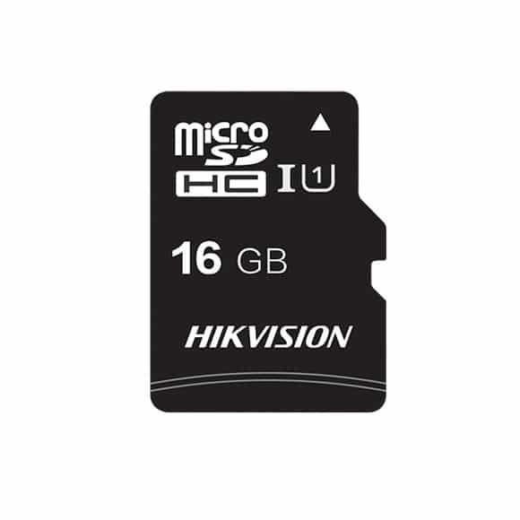 Tarjeta                                                                                                                                                                                               Micro Sd  Hikvision Hs-tf-c1(std)/16g/adapter - 16 Gb, 92 Mb/s, 30 Mb/s, Negro