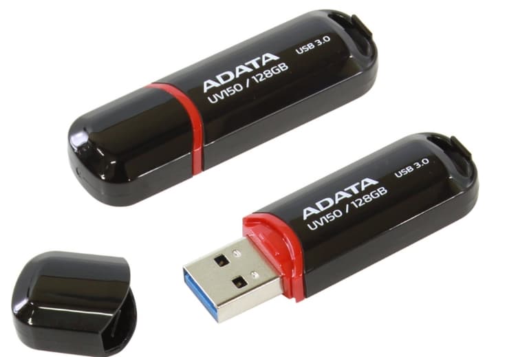 Memoria                                                                                                                                                                                                       Usb Adata  Auv150-128g-rbk - Negro, 128 Gb, Usb 3.0