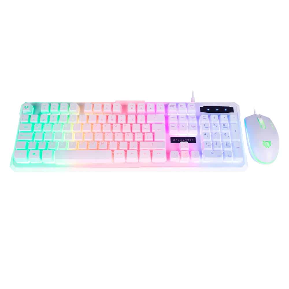 Kit                                                                                                                                                                                                     Teclado Y Mouse Balam Rush Br-932752 - Usb, Blanco, 3600 Dpi