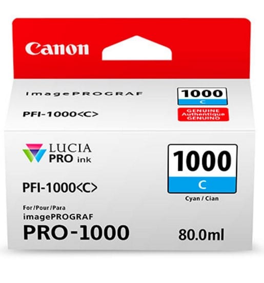 Tanque                                                                                                                                                                                                                                                                             Canon Pfi-1000 C - Cian