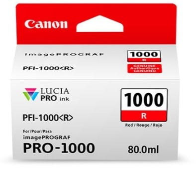 Tanque                                                                                                                                                                                                                                                                          Canon Pfi-1000 R - Rojo