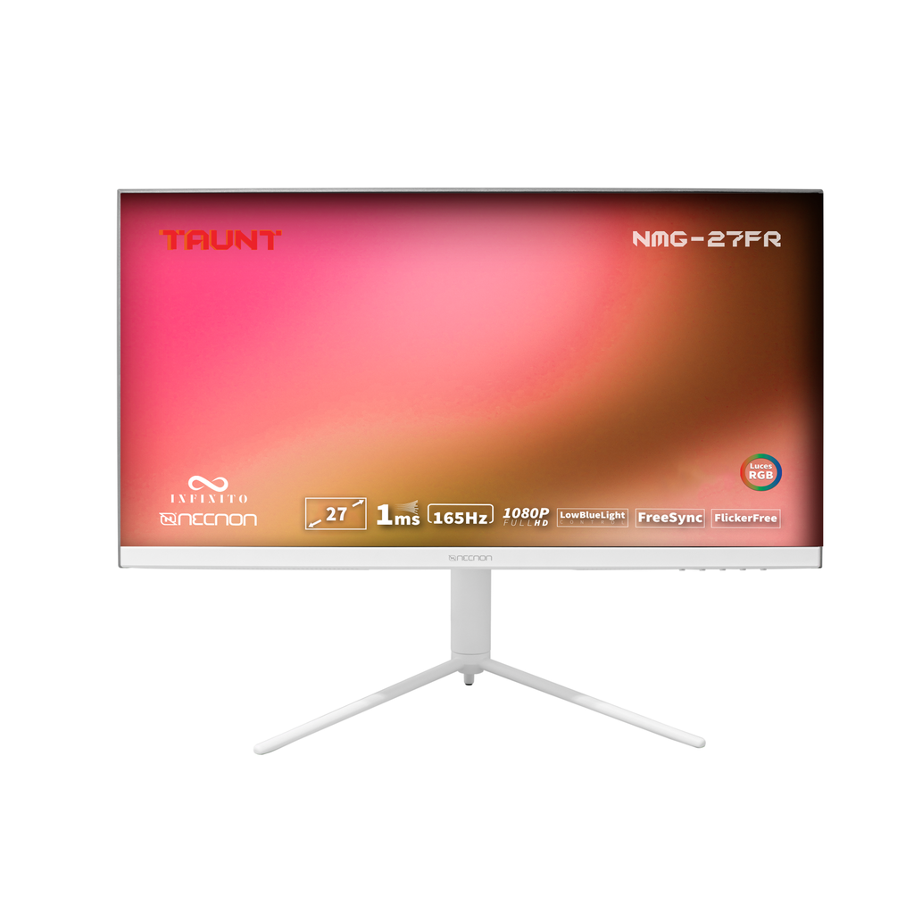 Monitor                                                                                                                                                                                       Gaming Led Plano Giratorio 27 Nmg-27fr Va 165hz 1ms Low Bluelight Flickerfree Freesync Rgb 16:9 Fhd 1920*1080 Hdmi Dp Blanco -