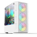 Gabinete                                                                                                                                                                                                                                       Yeyian Ych-042820 Haizen 2500 Microatx C/t 3v Argb/mesh/blanco -