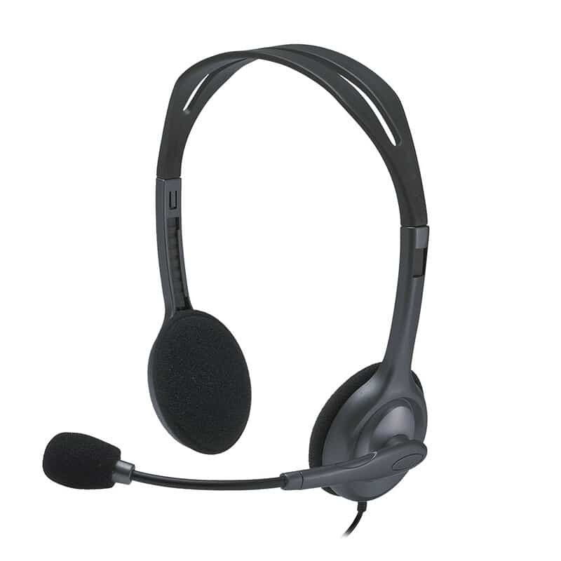 Diadema  Logitech H111 Stereo C/microfono Gris 3.5 (981-000612)