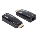 207539                                                                                                                                                                                                                                                                                                                                                                                                                                              Kit Extensor Compacto De Hdmi Sobre Ethernet. Extiende Una Señal Hdmi Hasta 60 M Usando Un Cable Ethernet Cat6 -