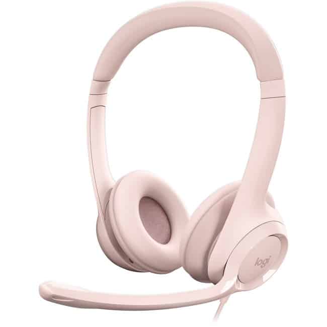 Diadema                                                                                                                                                                                                                                                                      H390 Rosa  Logitech   981-001280 -