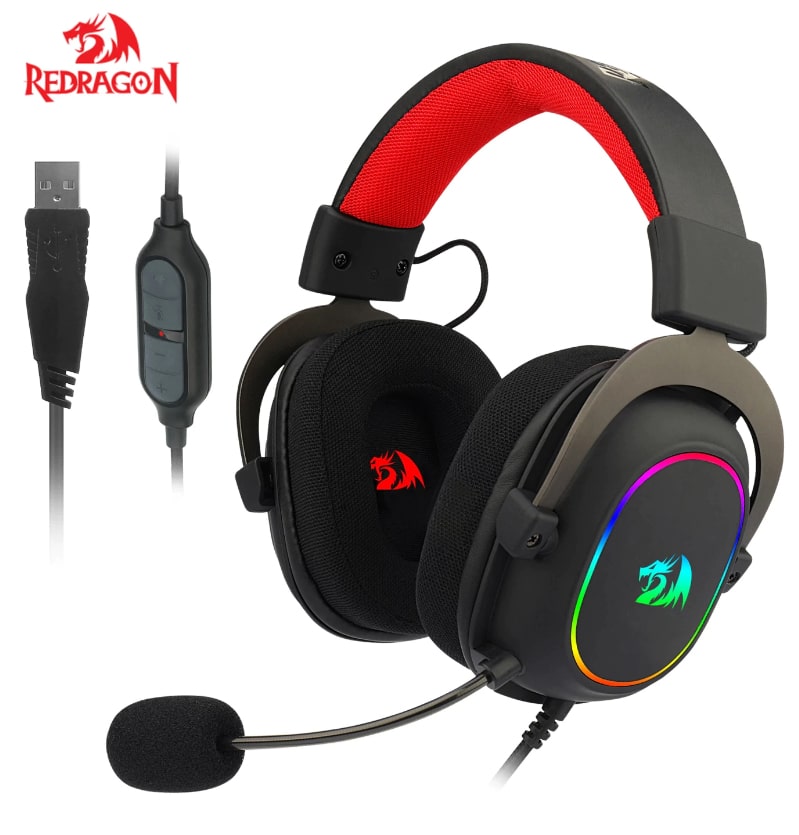 Audífonos                                                                                                                                                                                                                                                                         Redragon Zeus X - Negro