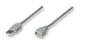 317238                                                                                                                                                                                                                                                              Cable De Extensión Usb Macho-hembra De 3.0m Color Gris; Velocidad Máxima De Hasta 12 Mbps. -