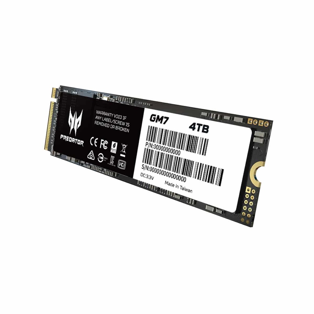 Unidad  Ssd Predator Gm7 4tb M.2 Nvme Gen4x4 7200mb/s (bl.9bwwr.120)