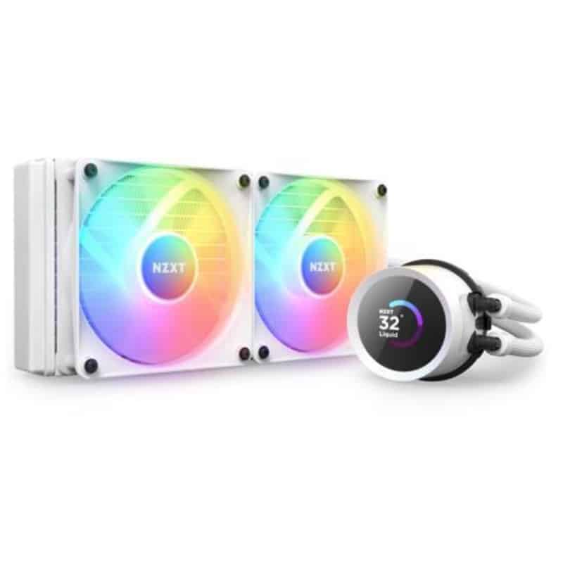 Enfriamiento                                                                                                                                                                                                                                                                                                                                                                                                                                                                                                       Liq Nzxt Kraken 240 Displ/contr/rgb Fans Wh Rl-kr240-w1