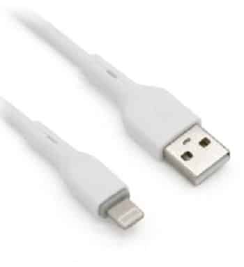 Cable                                                                                                                                                                                                                               Lightning Brobotix 963165 - Usb V2.0., Lightning., Blanco, 1m