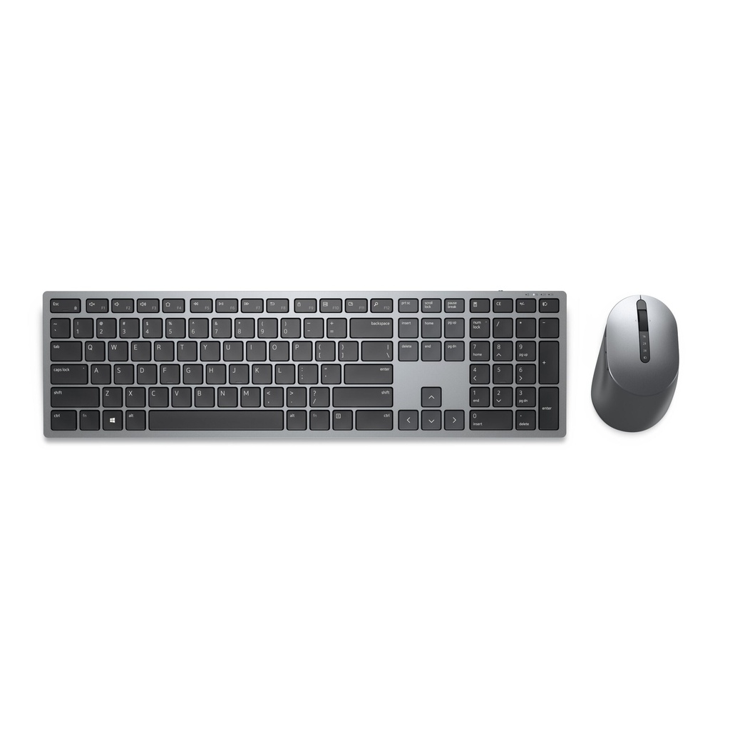Dell                                                                                                                                                      Kit Teclado Y Mouse Premier  Km7321w Ingles 580-ajix. Color Gris Titán - Usb Inalámbrico Bluetooth/rf Mouse - Óptico - 4000 Dpi - 7 Botón - Rueda De D -