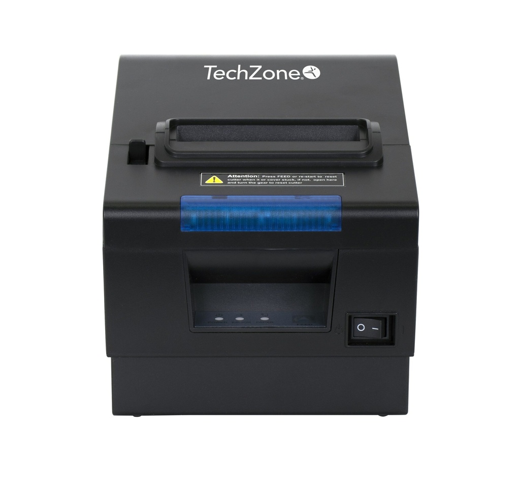 Impresora                                                                                                                                                                                   Termica Techzone Tzbe202 De 80mm - Vel De 300mm/s, 203 Dpi´s, Usb-serial-rj45-rj11, Cortador Automatico, 1 Año De Garantía