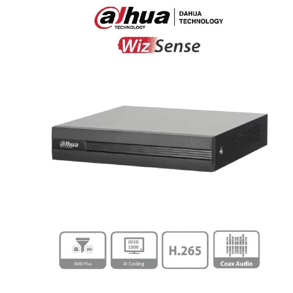 Dvr    8 Canales Turbohd + 2 Canales Ip / 2 Megapixel (1080p) Lite / Acusense Lite / Disco Duro Essd Incluido (480 Gb) / H.265+ / Diseño Ultra Compacto / Extra Silencioso