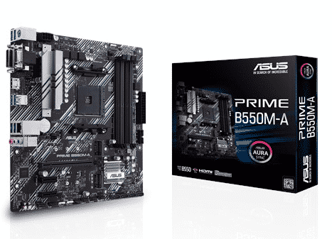 TARJETA MADRE ASUS PRIME B550M-A  6 M.2 USB 3.2 AURA SYNC RYZEN AM4 (MAX 1PZ POR CLIENTE)