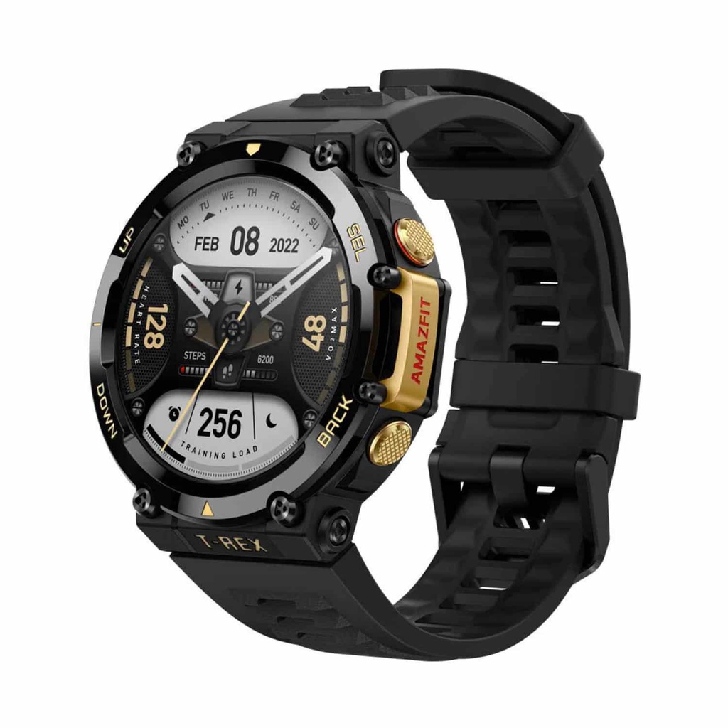 Smartwatch                                                                                                                                                                                                                                                                                                                       Amazfit T-rex 2. Negro / Dorado -