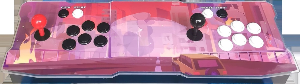 Consola                                                                                                                                                                                                                                                                                                                                                                                                                                                          Arcade 2 Jugadores + 2 Rc 6084 J 84 3d 2gb Ram 32gb Rom 12v Retroiluminado Led Open World -